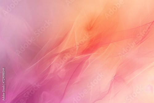 Peach pink beige abstract background with gradient. Light pastel pale soft coral purple blurred pattern