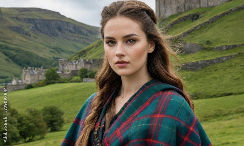 Kilted Glamour: Fashionista Stuns in Scottish Highland Attire Kilted Glamour: Fashionista Stuns in Scottish Highland Attire
