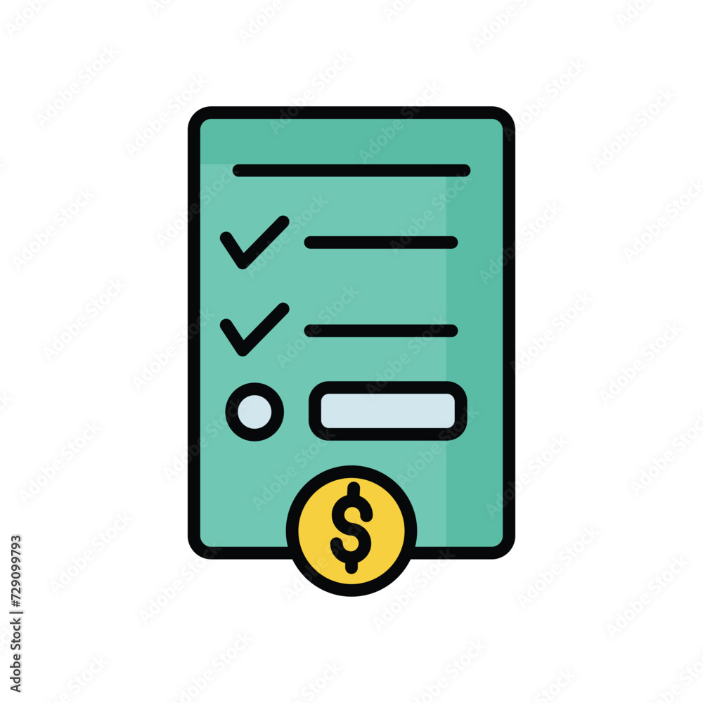 invoice icon with white background vector stock illustration invoice icon with white background vector stock illustration