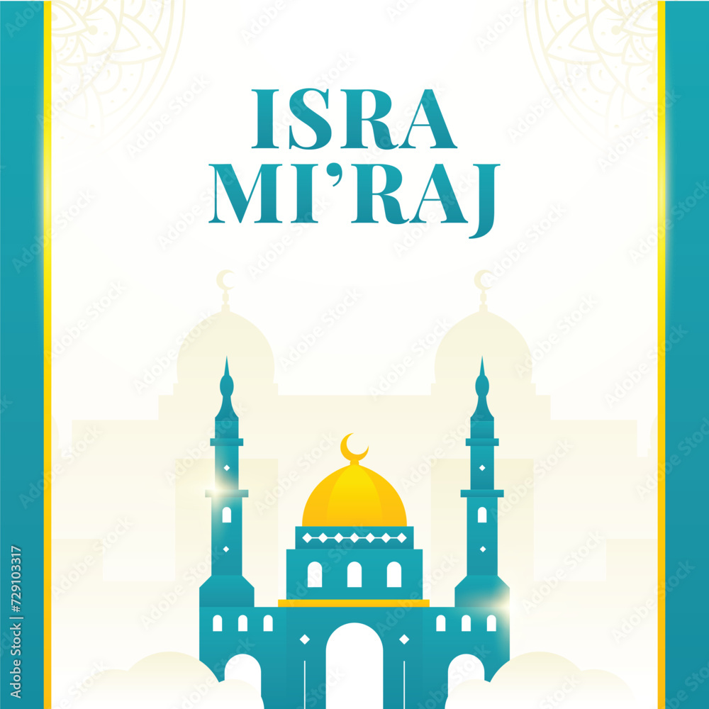 Isra Mi'raj design background template