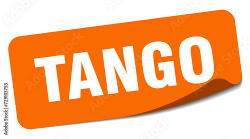 tango sticker. tango label