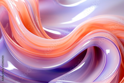 Colorful abstract flowing smooth liquid background