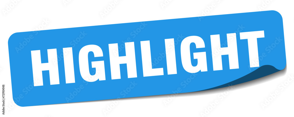 highlight sticker. highlight label highlight sticker. highlight label