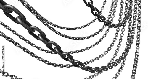 chains isolated on white