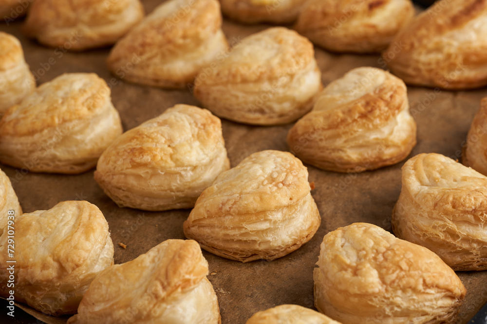 Puff pastry with cheese Puff pastry with cheese