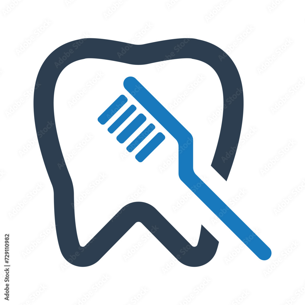 Dental brash icon Dental brash icon