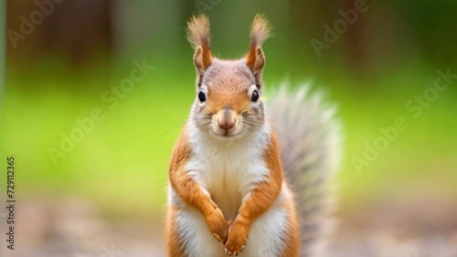 footage of a beautiful squirrel photo
