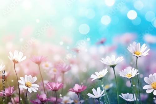 Whimsical Wildflowers: A Dreamy Bokeh of Nature's Colorful Canvas - Generative AI