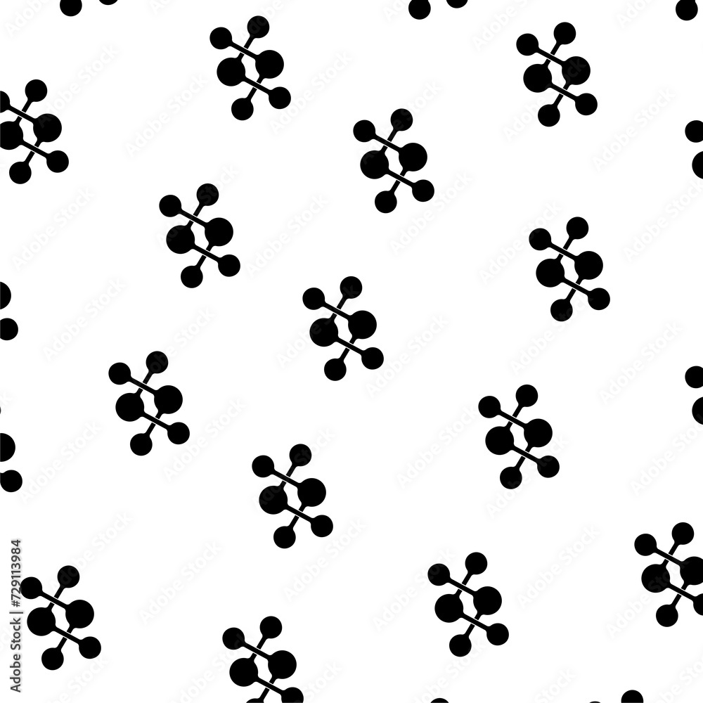 Fototapeta premium Connect link seamless pattern isolated on white