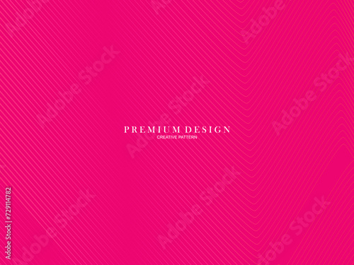 Vector illustration of bright color abstract pattern background with line gradient texture for minimal dynamic cover design. Pink plaque poster template. Luxurious background with line patterns with a