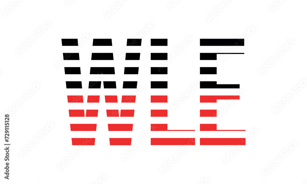 WLE three initial letter iconic line negative space minimal logo design vector template. monogram, abstract, wordmark, business, typography, minimalist, brand, company, flat, modern, unique, simple WLE three initial letter iconic line negative space minimal logo design vector template. monogram, abstract, wordmark, business, typography, minimalist, brand, company, flat, modern, unique, simple