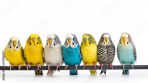 Colorful Budgies