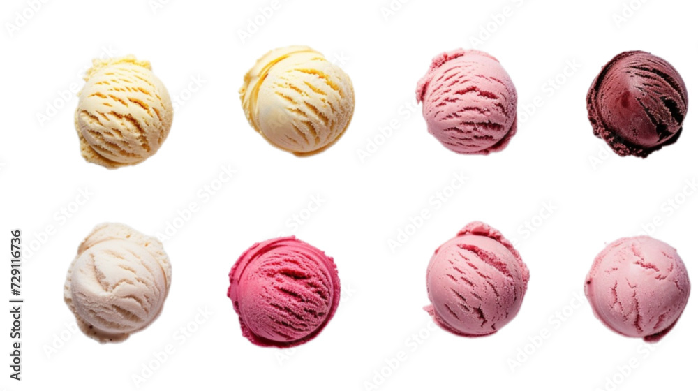 Scoop of ice cream collection in 3d png transparent with no background. Scoop of ice cream collection in 3d png transparent with no background.