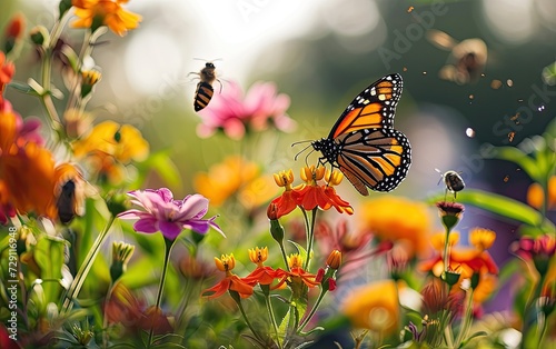 Fluttering Wings in Flowered Harmony © Umar