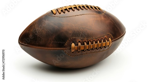 old baseball isolated on a white background