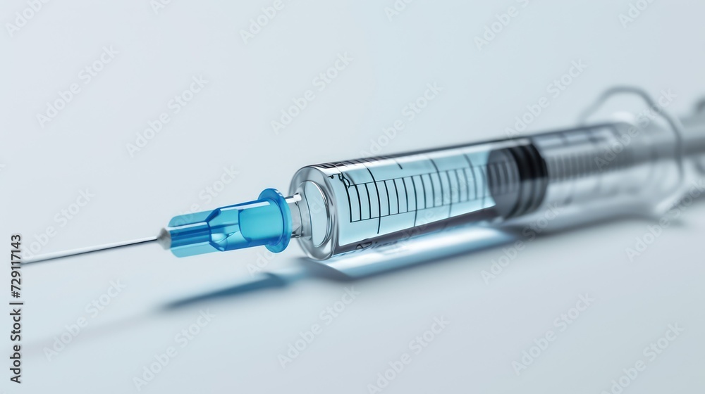 syringe isolated on a white background