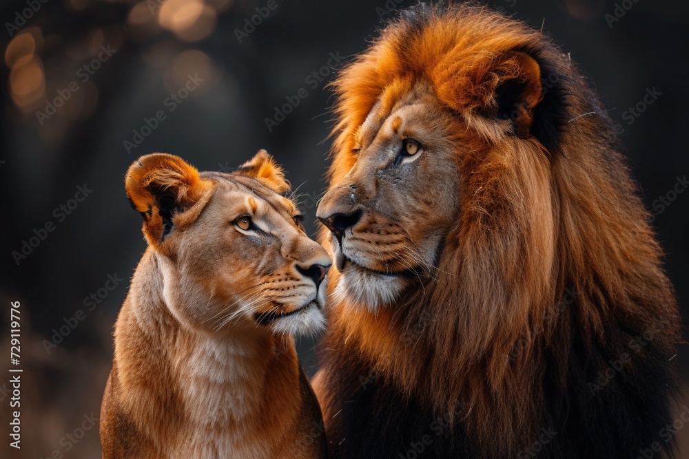 Lion and Lioness A Love Story for the Month of Love Generative AI