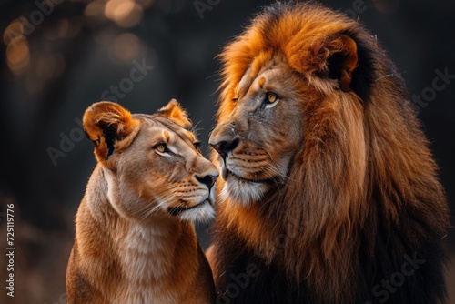 Lion and Lioness A Love Story for the Month of Love Generative AI
