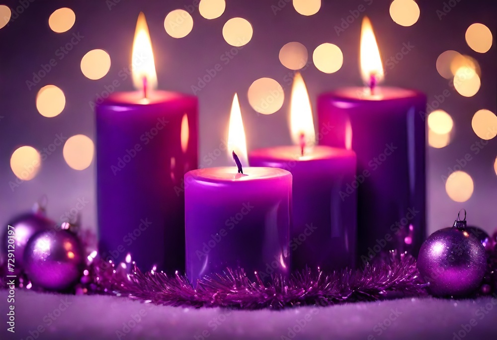 christmas background with candles and balls christmas background with candles and balls