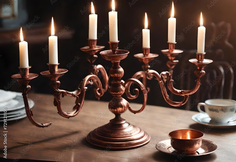 candlestick with candles candlestick with candles