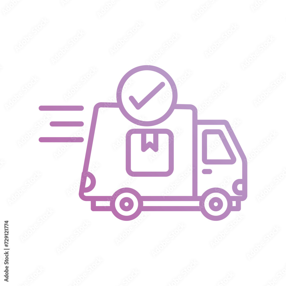 shipment confirmation icon with white background vector stock illustration shipment confirmation icon with white background vector stock illustration