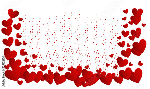 Romantice lovely heart background  red splashes