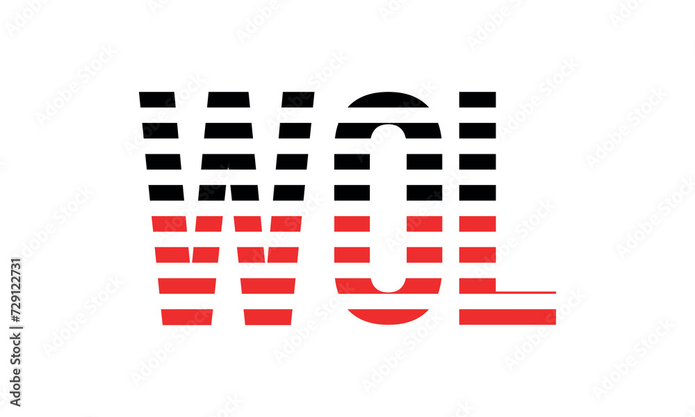 WOL three initial letter iconic line negative space minimal logo design vector template. monogram, abstract, wordmark, business, typography, minimalist, brand, company, flat, modern, unique, simple WOL three initial letter iconic line negative space minimal logo design vector template. monogram, abstract, wordmark, business, typography, minimalist, brand, company, flat, modern, unique, simple