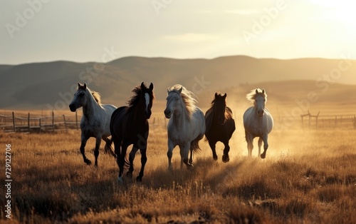 Majestic Horses Across Open Spaces