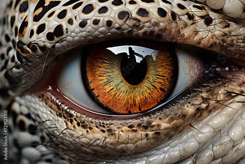 Close-Up of a Lizard's eye