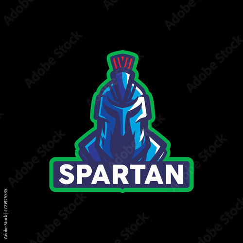 Logo illustration spartan e sport and sport style.