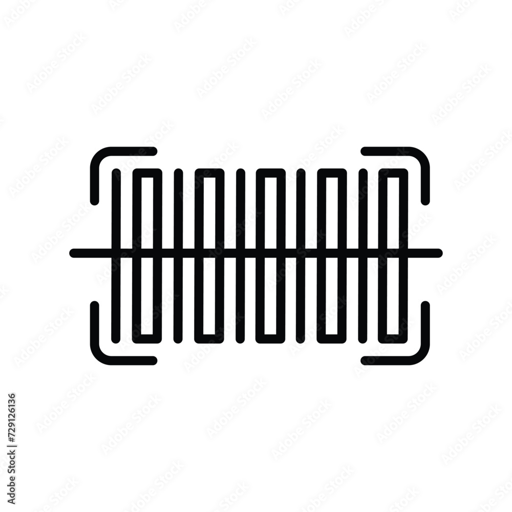 barcode scanner icon with white background vector stock illustration barcode scanner icon with white background vector stock illustration