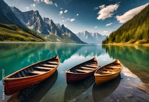 canoe on lake © azka