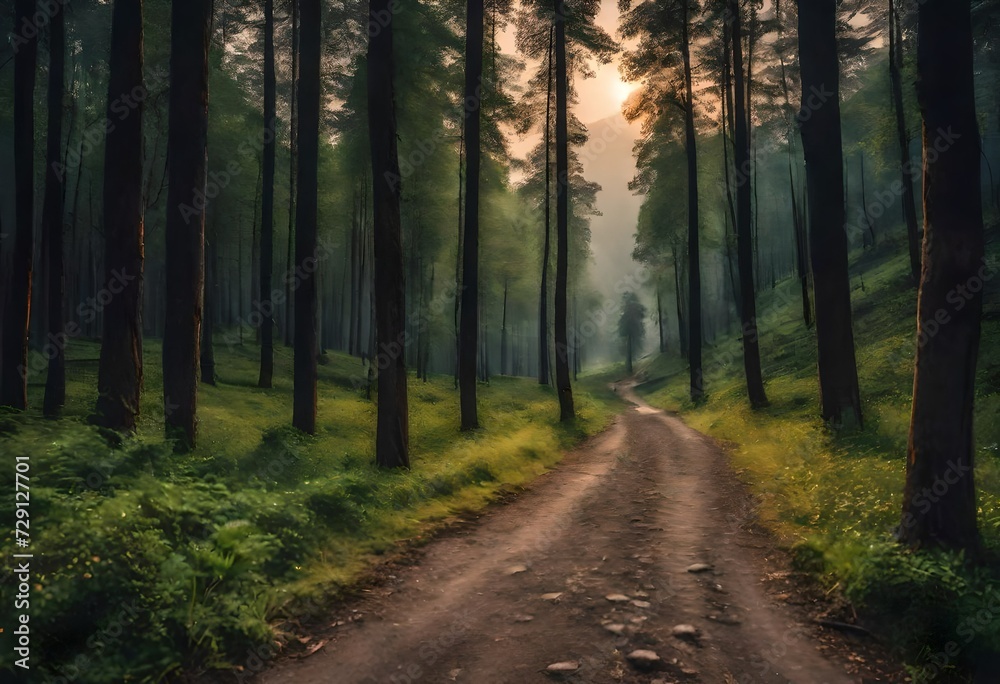 Obraz premium path in the forest