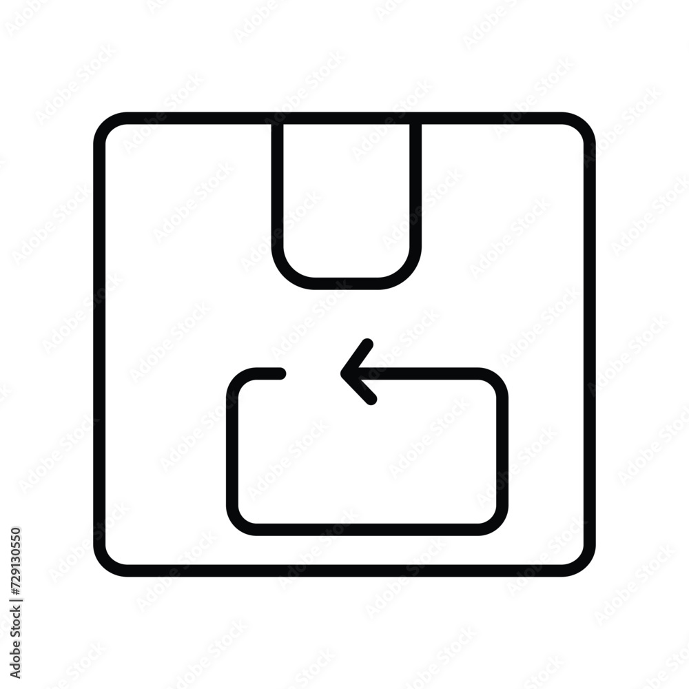 restocking icon with white background vector stock illustration restocking icon with white background vector stock illustration
