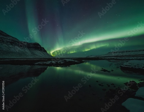 looking up at the Northern Lights in Iceland