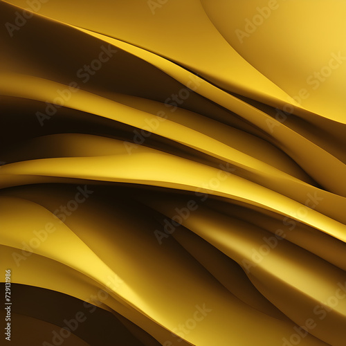abstract golden wave background, generative ai
