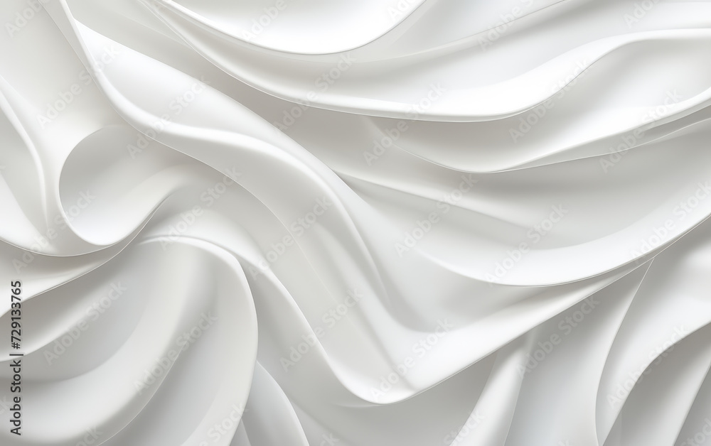 Obraz premium White Abstract Wave Texture Background - made with Generative AI 