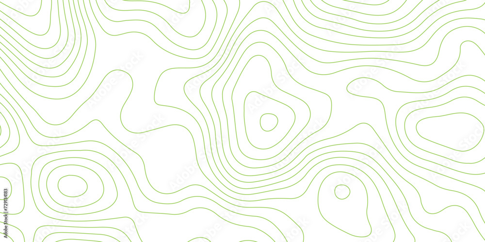 Abstract background with topographic contours map .white wave paper and geographic green line abstract background .vector illustration of topographic line contour map design .