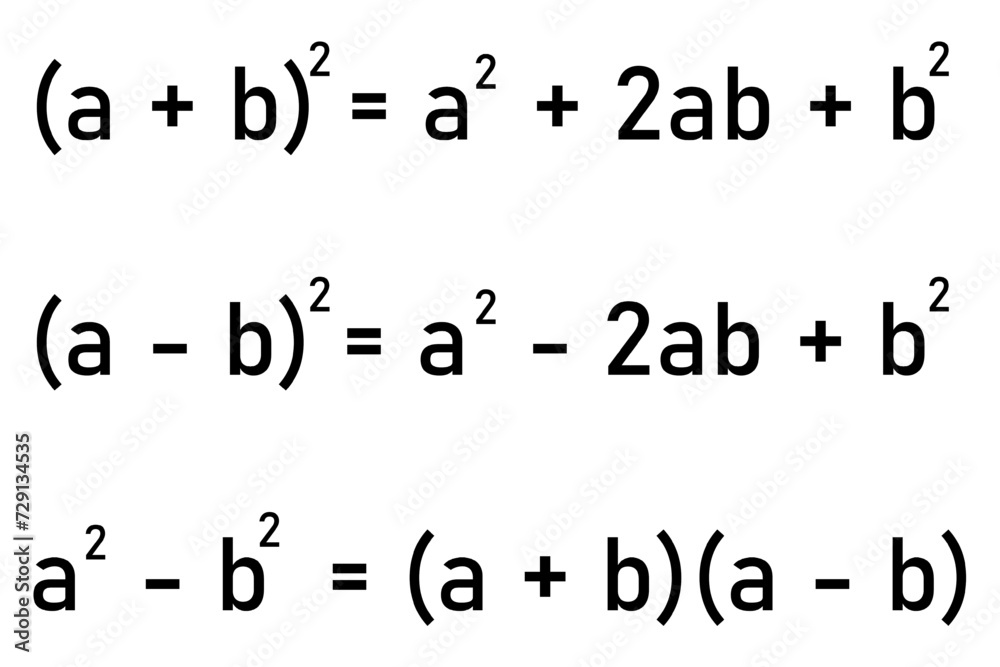 Algebraic expressions - formulas for squared binomials Algebraic expressions - formulas for squared binomials