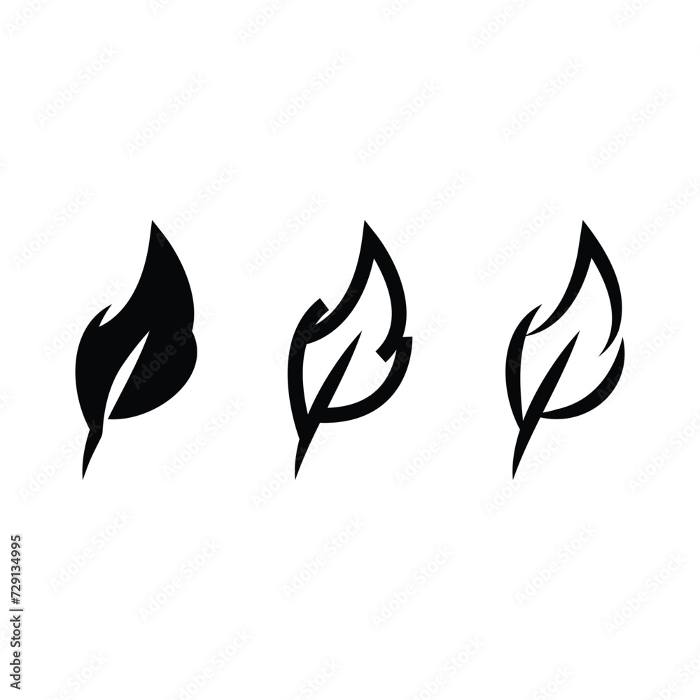 Illustration of a small feather minimalist vector Illustration of a small feather minimalist vector
