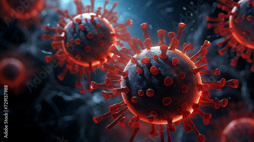 abstract background virus concept illustration