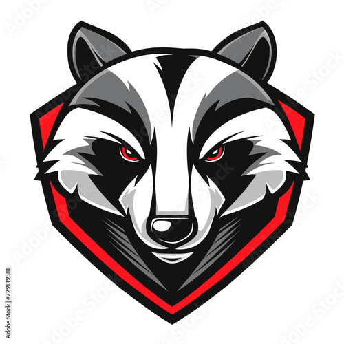 Esport vector logo badger, badger icon, badger sticker, badger symbol, badger head, brock