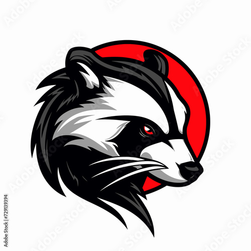 Esport vector logo badger, badger icon, badger sticker, badger symbol, badger head, brock photo