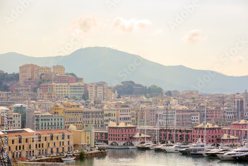 Genova city skyline