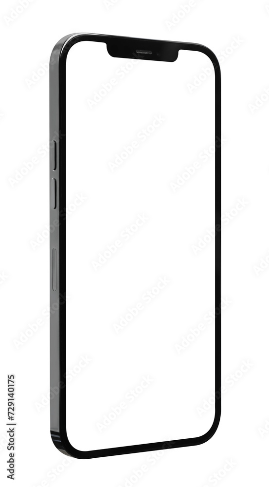 Smartphone with blank screen, mockup for application on mobile, modern design. Smartphone with blank screen, mockup for application on mobile, modern design.