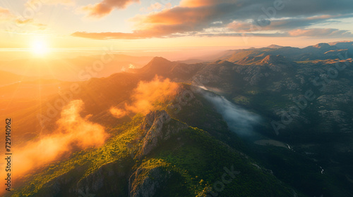 Fog in mountains.  © Vika art