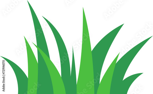 green grass flat vector icon