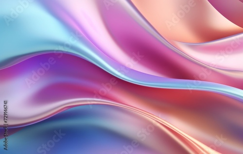 Metallic abstract wavy liquid background layout design tech innovation abstract pink holographic background