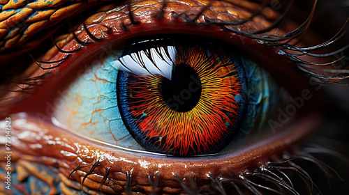 Chameleon Eye The incredible details of a chameleon's eye © avivmuzi