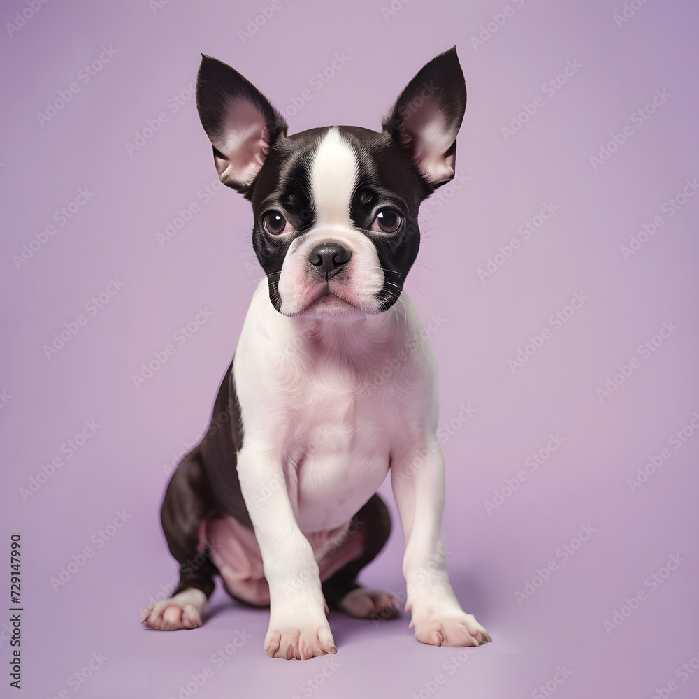 Boston terrier portrait